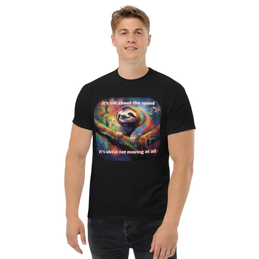 Slothful Relax Speed Miesten klassinen t-paita