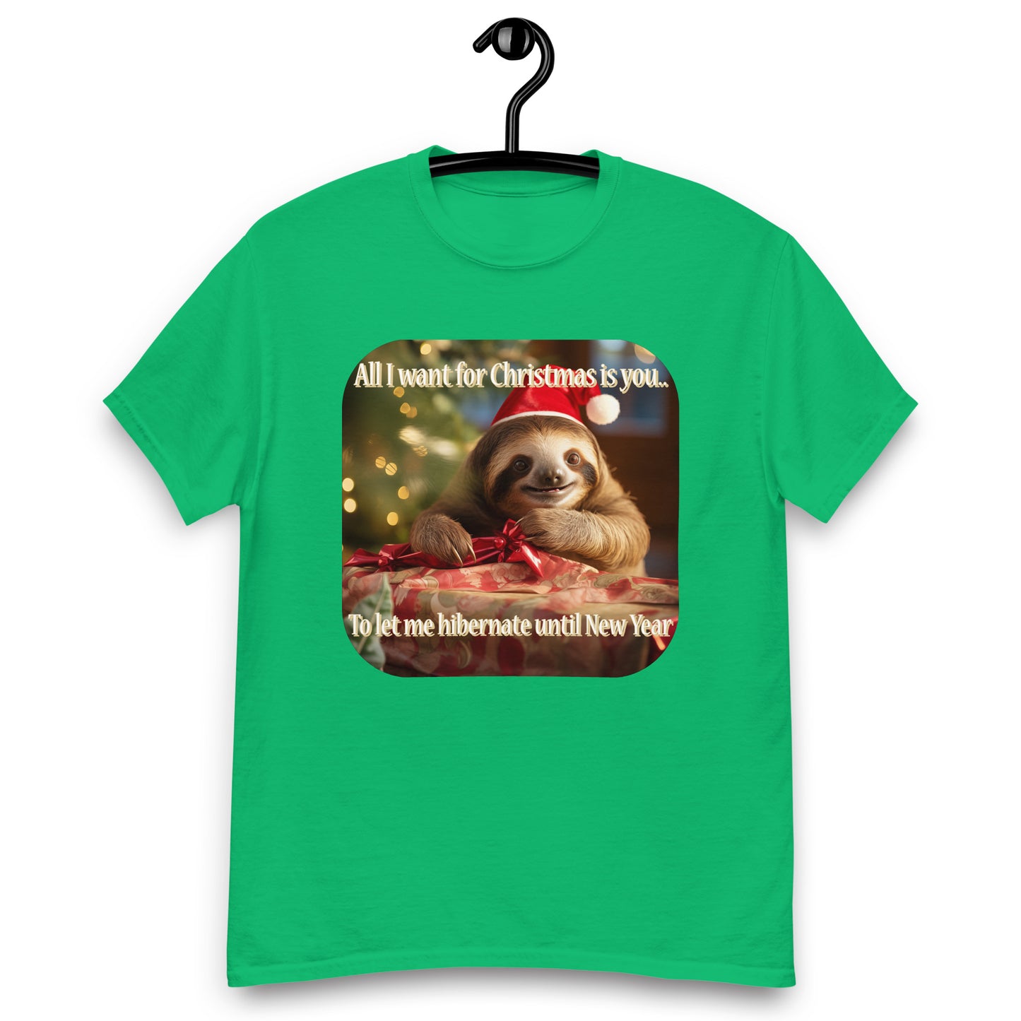 Slothful Relax Christmas Hibernate Miesten klassinen t-paita