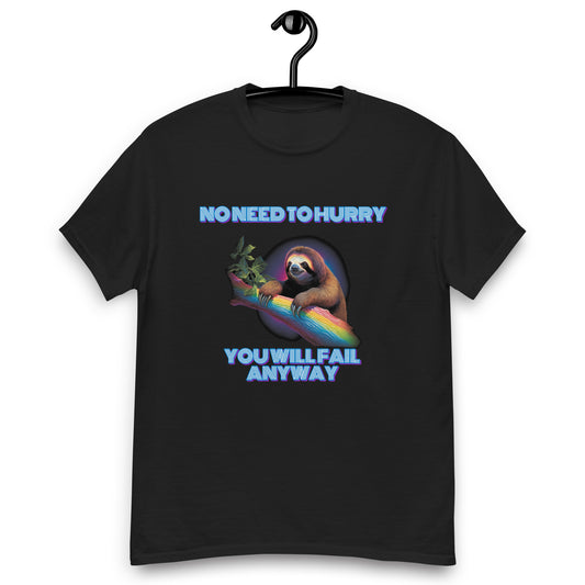Slothful Relax No Need To Hurry Men's Classic T-Shirt