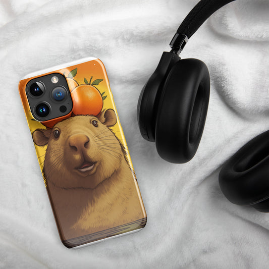 Mandarin Capybara Snap-on case for iPhone®